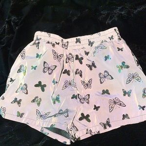 Reflective butterfly shorts